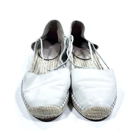 Eileen Fisher Shoes - Eileen fisher white leather espardrille shoe 7.5